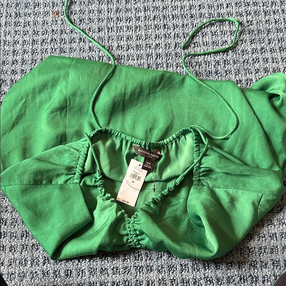 NWT Banana Republic Vibrant Green Top